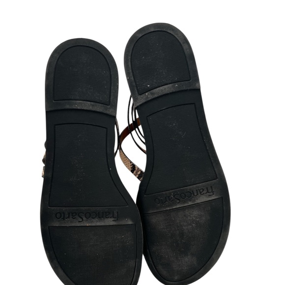 Franco Sarto Snakeskin Strappy Sandals - Picture 3 of 3